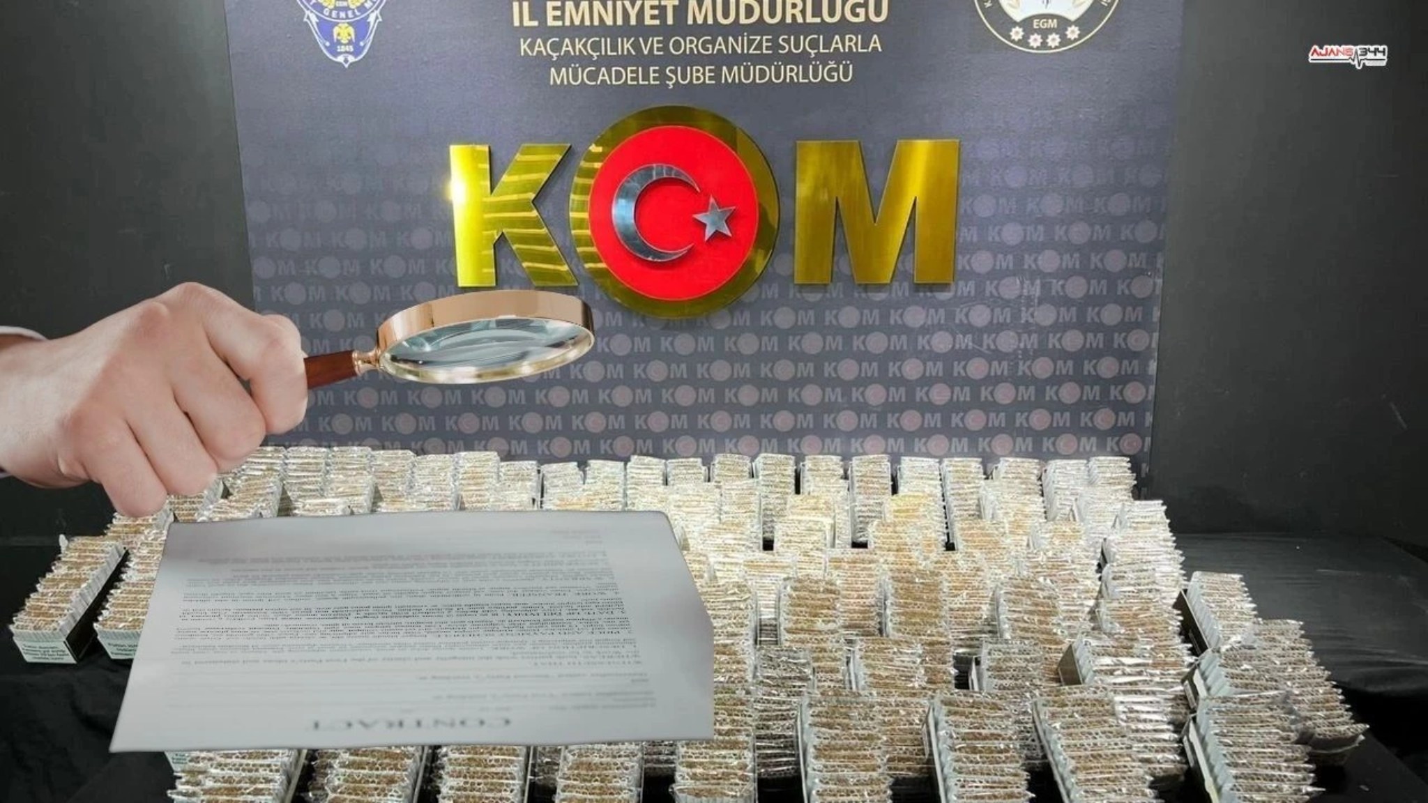 Kahramanmaraş’ta Kaçakçılık Operasyonu: 2 Bin 800 Dolu Makaron Ele Geçirildi