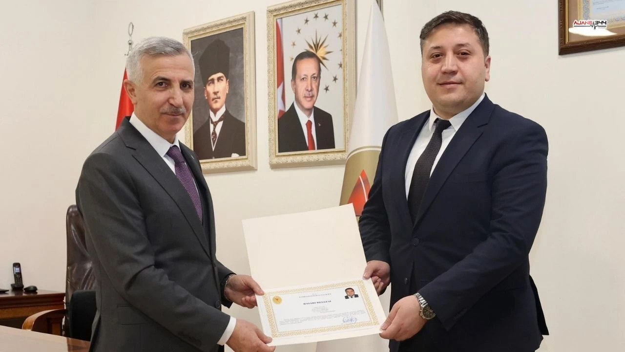 Kahramanmaraş İl Göç İdaresi Müdürü Sarı’dan Vali Ünlüer’e Veda Ziyareti