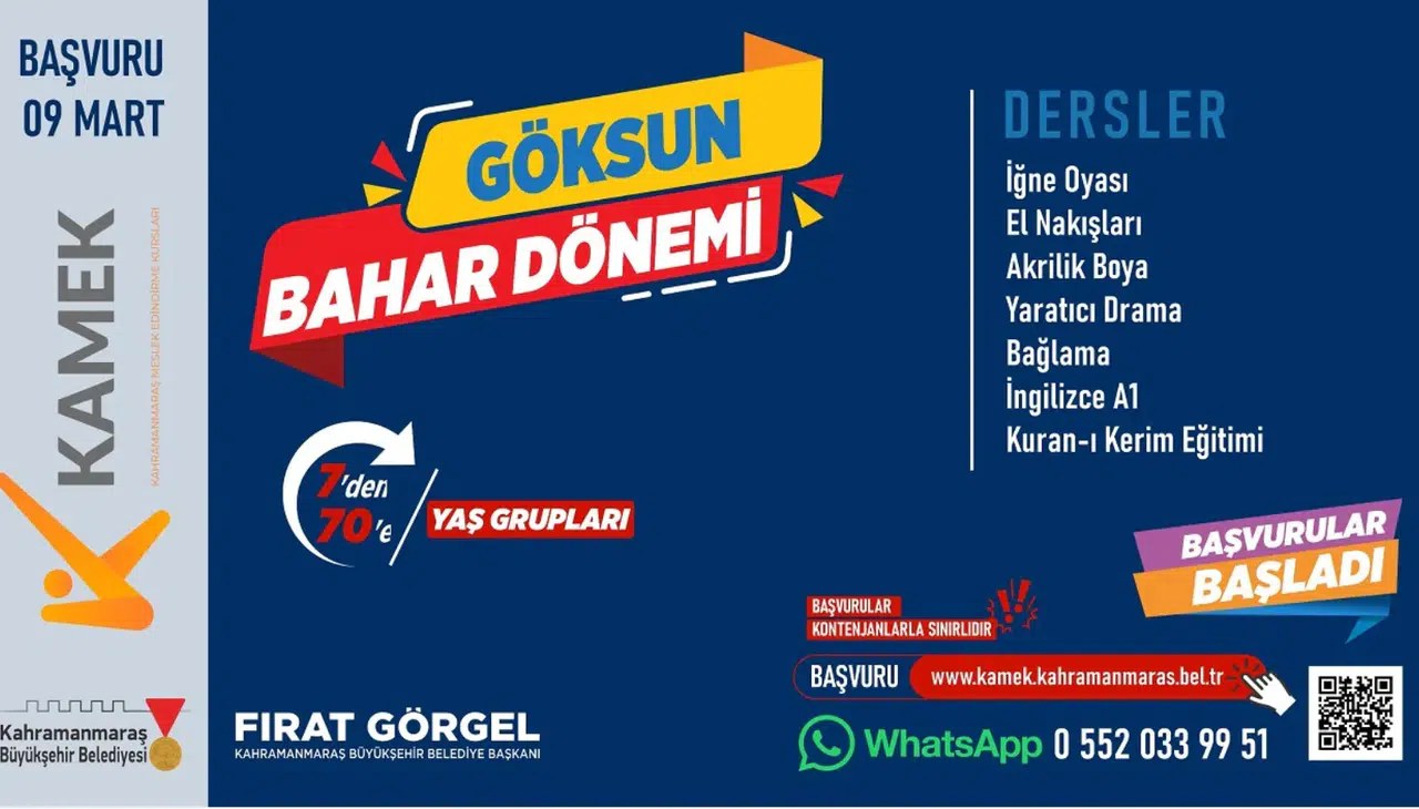 Ücretsiz Meslek Kursları İçin Başvurular Açıldı