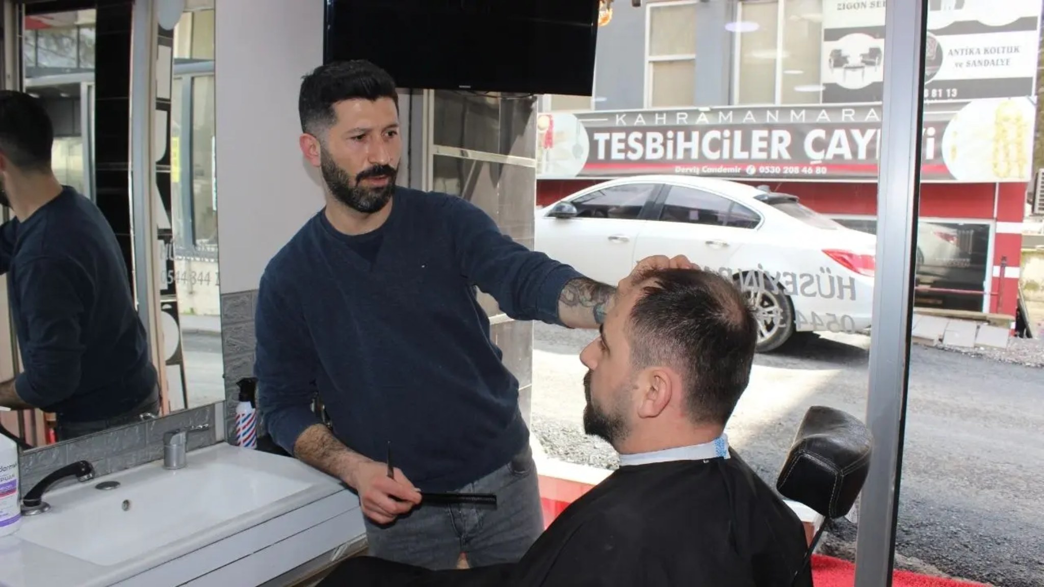 Kahramanmaraş’ta Bayram Tıraşı Yoğunluğu Başladı