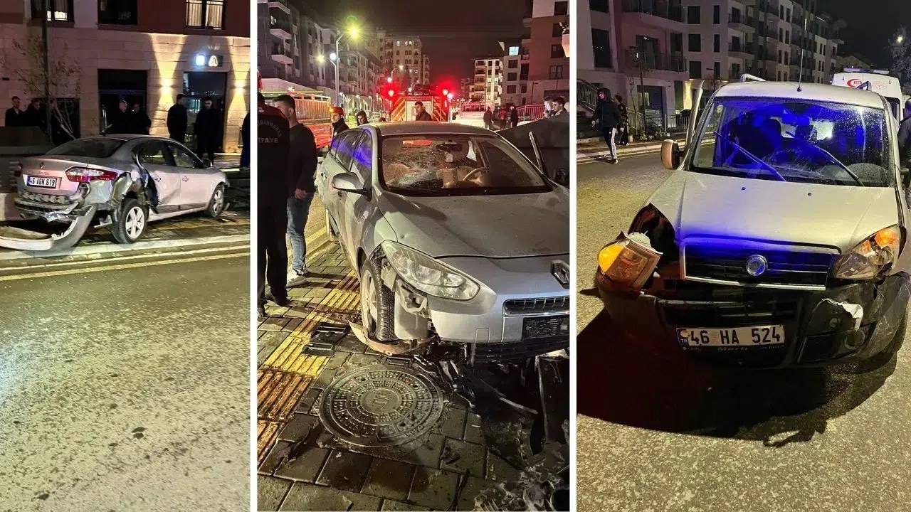 Kahramanmaraş'ta Feci Çarpışma Sonrası 5 Kişi Araçlardan Kurtarıldı