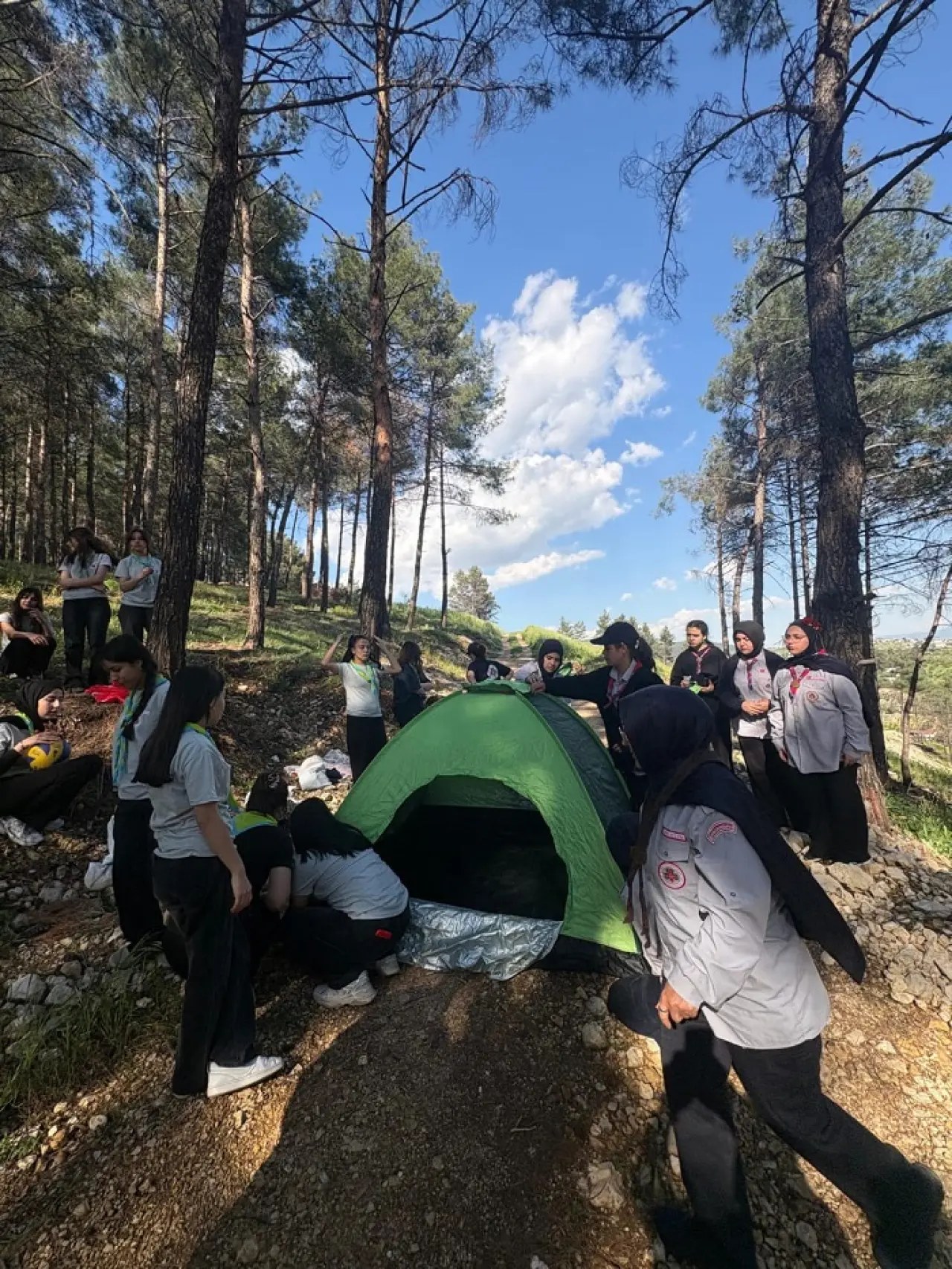 Genç İzciler Osman Dede’de Kamp Yaptı