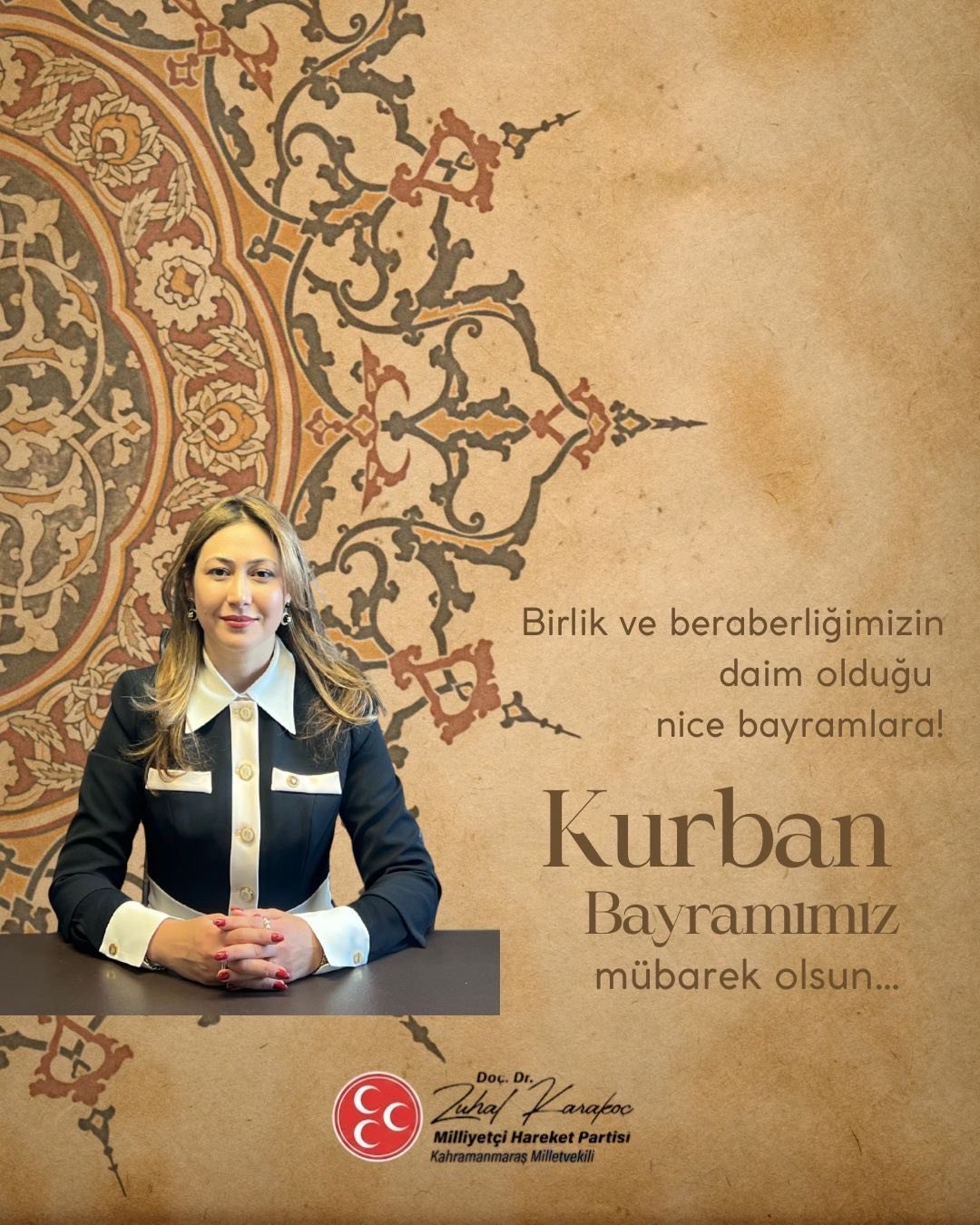 MHP Kahramanmaraş Milletvekili Zuhal Karakoç’tan Kurban Bayramı Mesajı