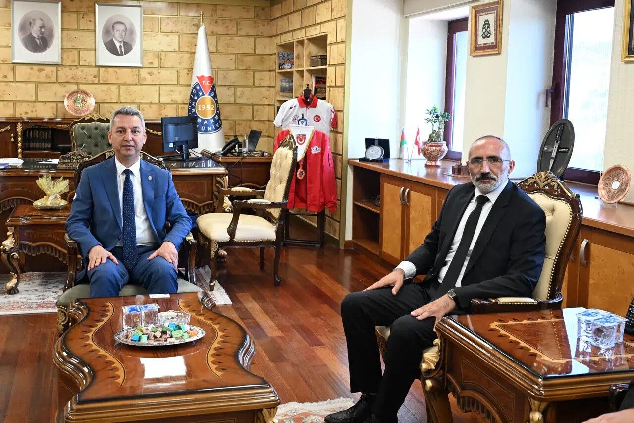 Öz Sağlık-İş'ten KSÜ Rektörü Okumuş'a Nezaket Ziyareti