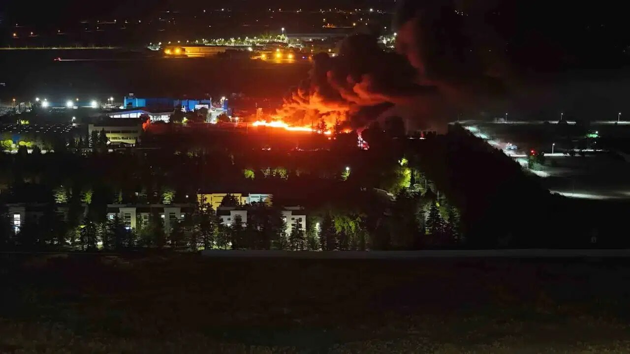 TUSAŞ Fabrikasında Yangın: Soğutma Çalışmaları Sürüyor