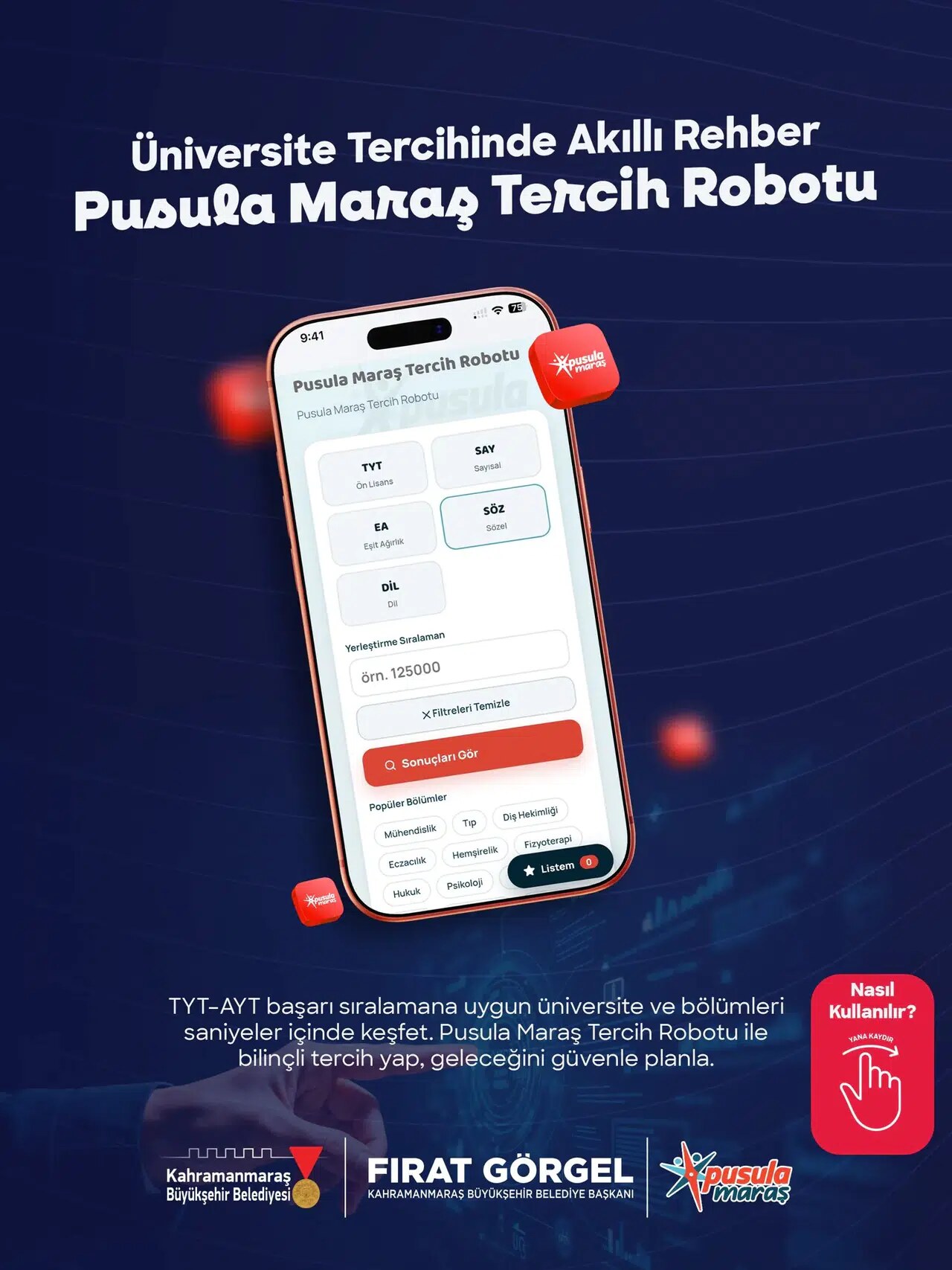 YKS Adaylarına Büyük Destek! Kahramanmaraş'ta Ücretsiz Tercih Robotu Açıldı