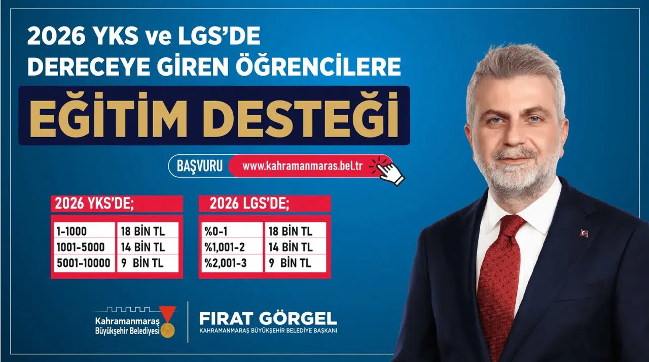 Kahramanmaraş’ta Başarılı Öğrencilere Eğitim Desteği