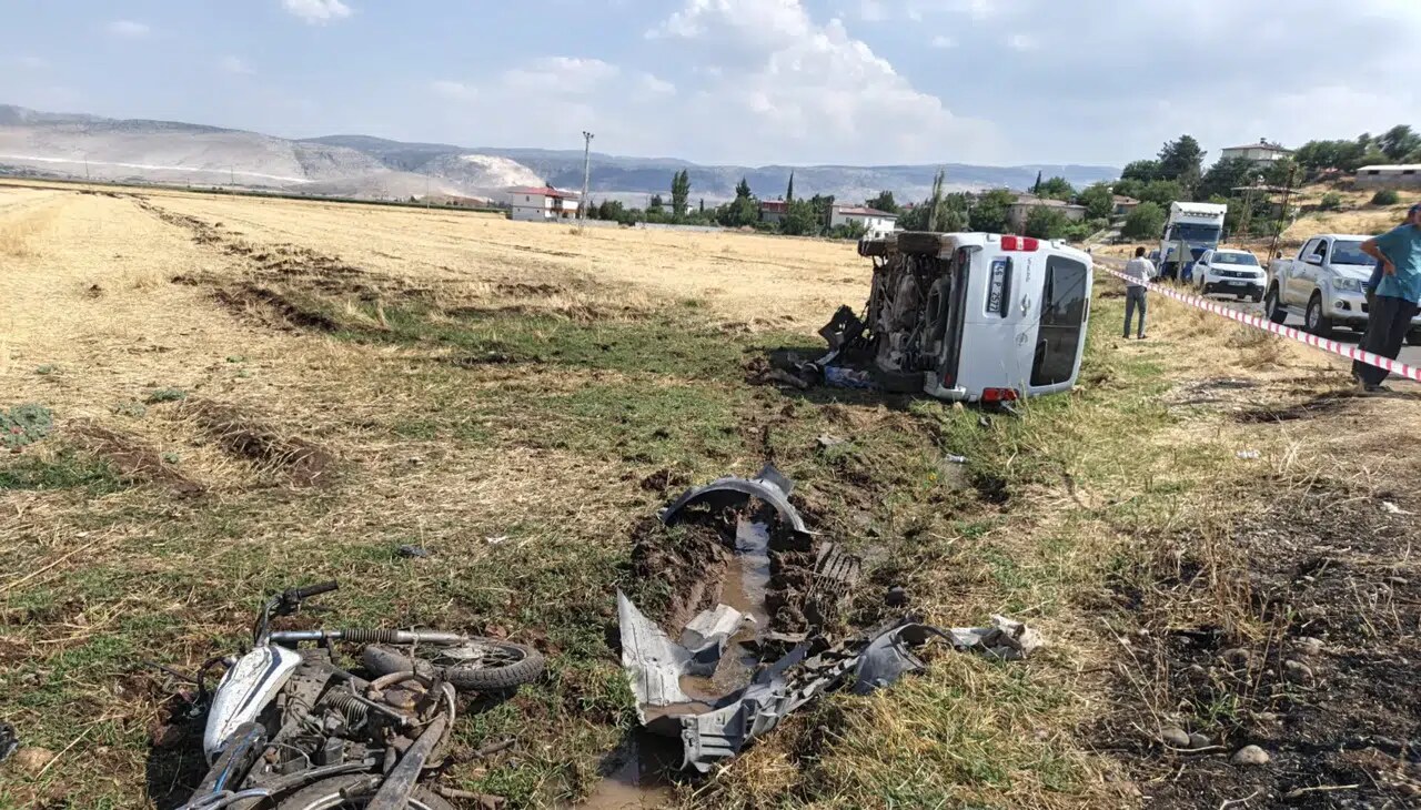 Kahramanmaraş’ta Trafik Kazası 1 Ölü 1 Ağır Yaralı