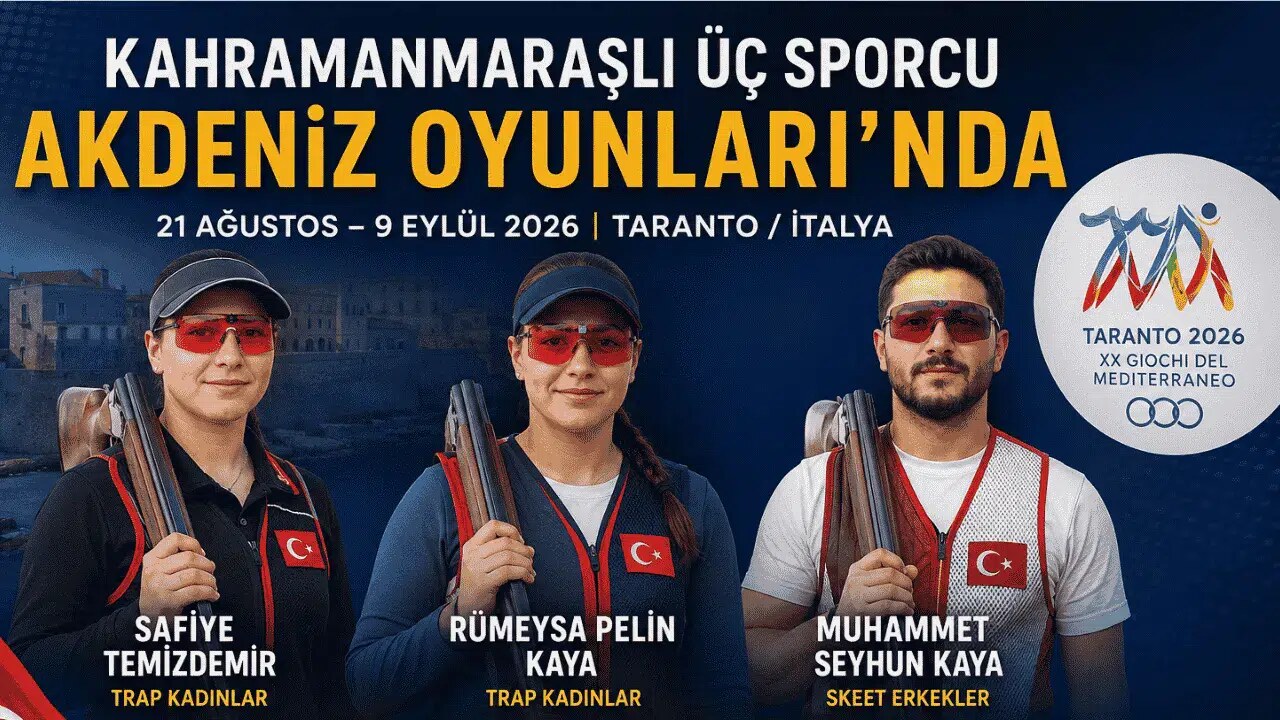 Üç Kahramanmaraşlı Sporcu Türkiye İçin Atış Yapacak