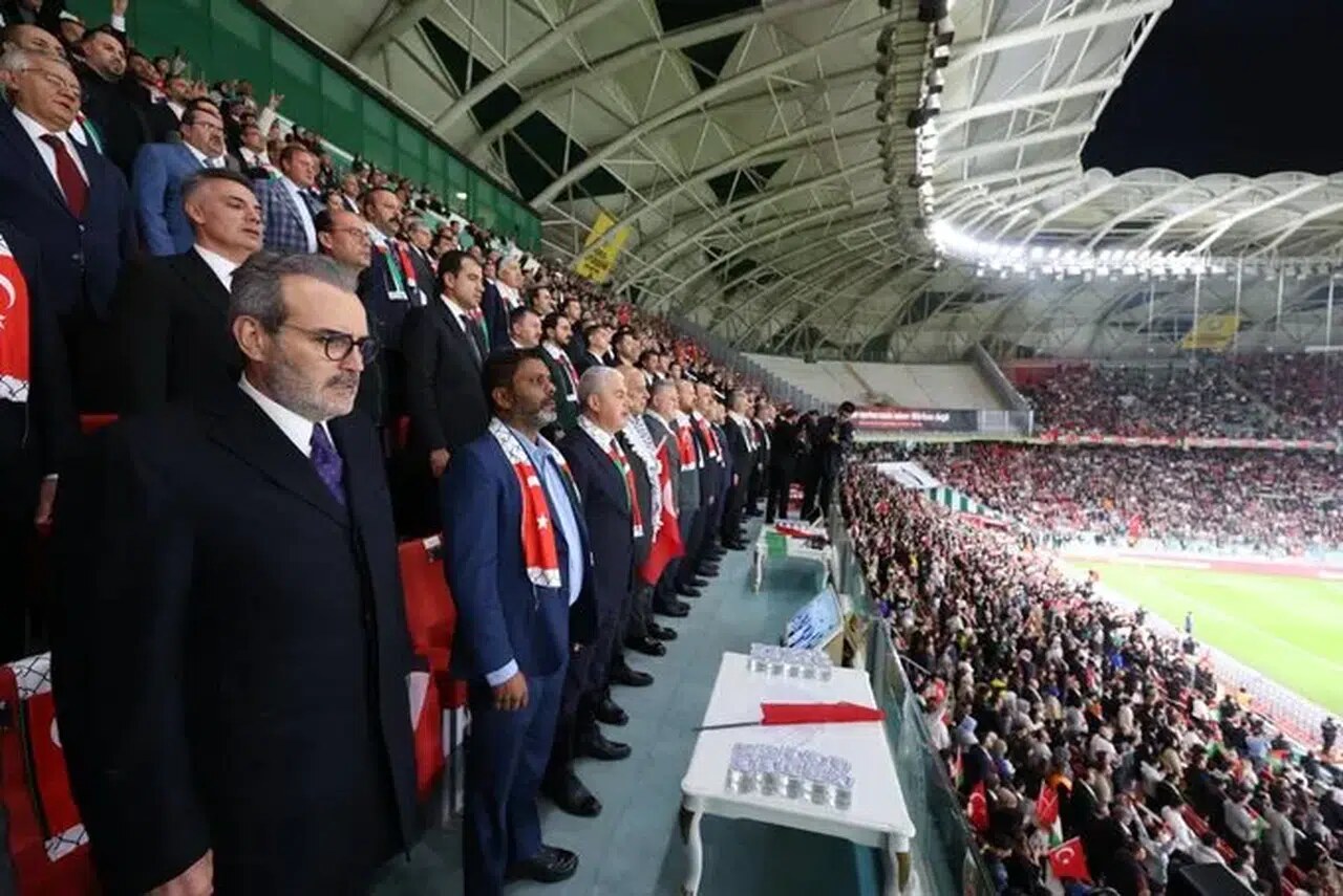 Konya’da Tribünlerden Filistin’e Destek Yükseldi