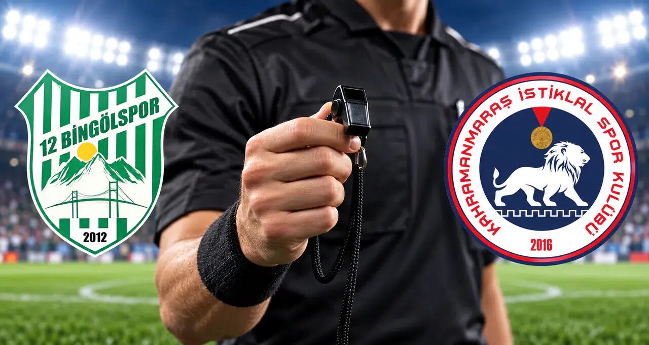 Bingölspor-İstiklalspor’da hakem kadrosu açıklandı