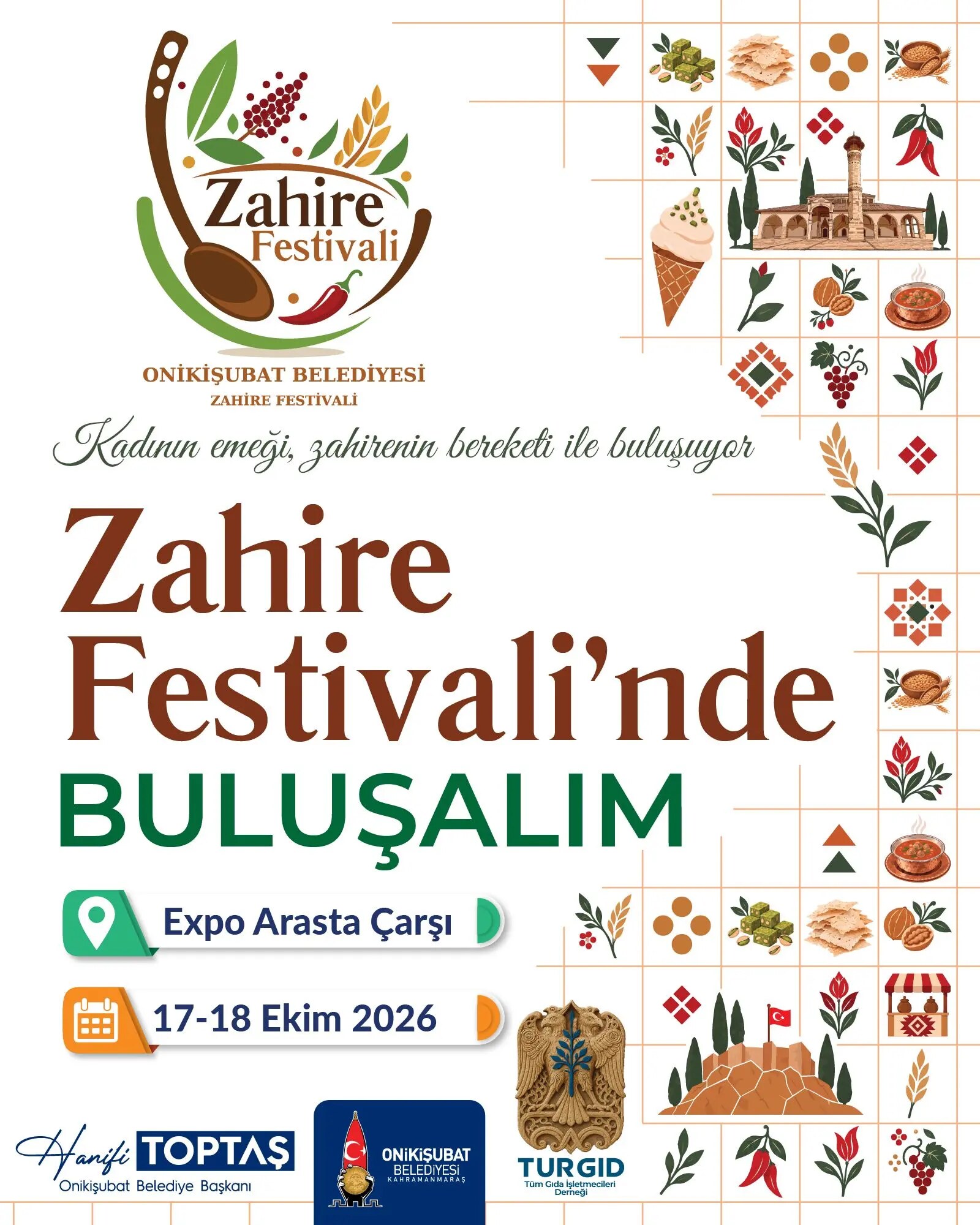 Zahire Festivali 17 Ekim'de Kahramanmaraş'ta Başlıyor